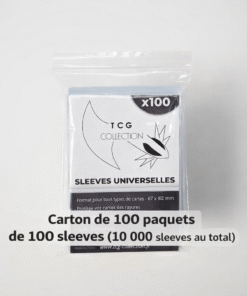 Carton de 100 paquets de 100 sleeves